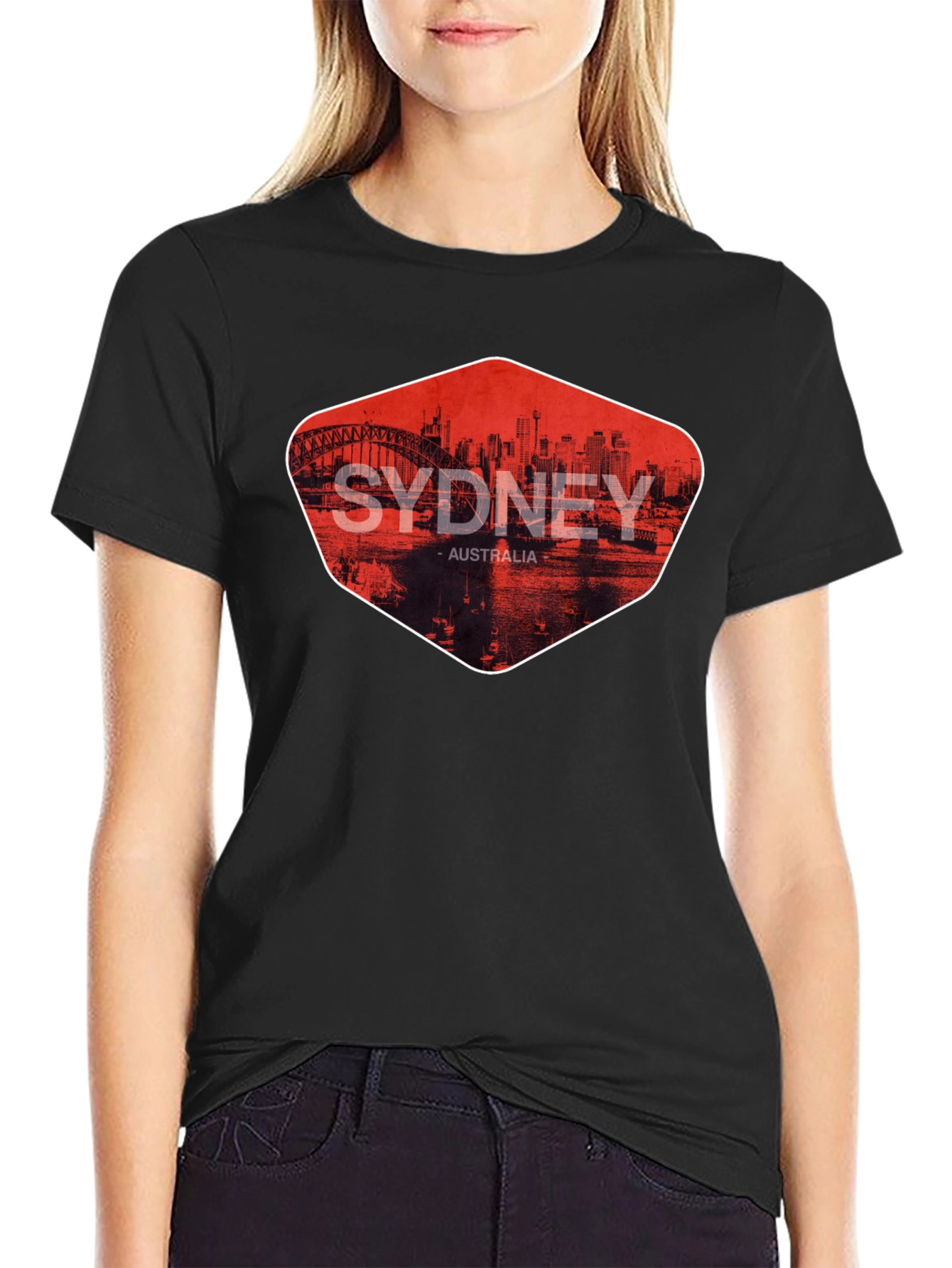 Sydney Australia Graphic Print Mens T-Shirt
