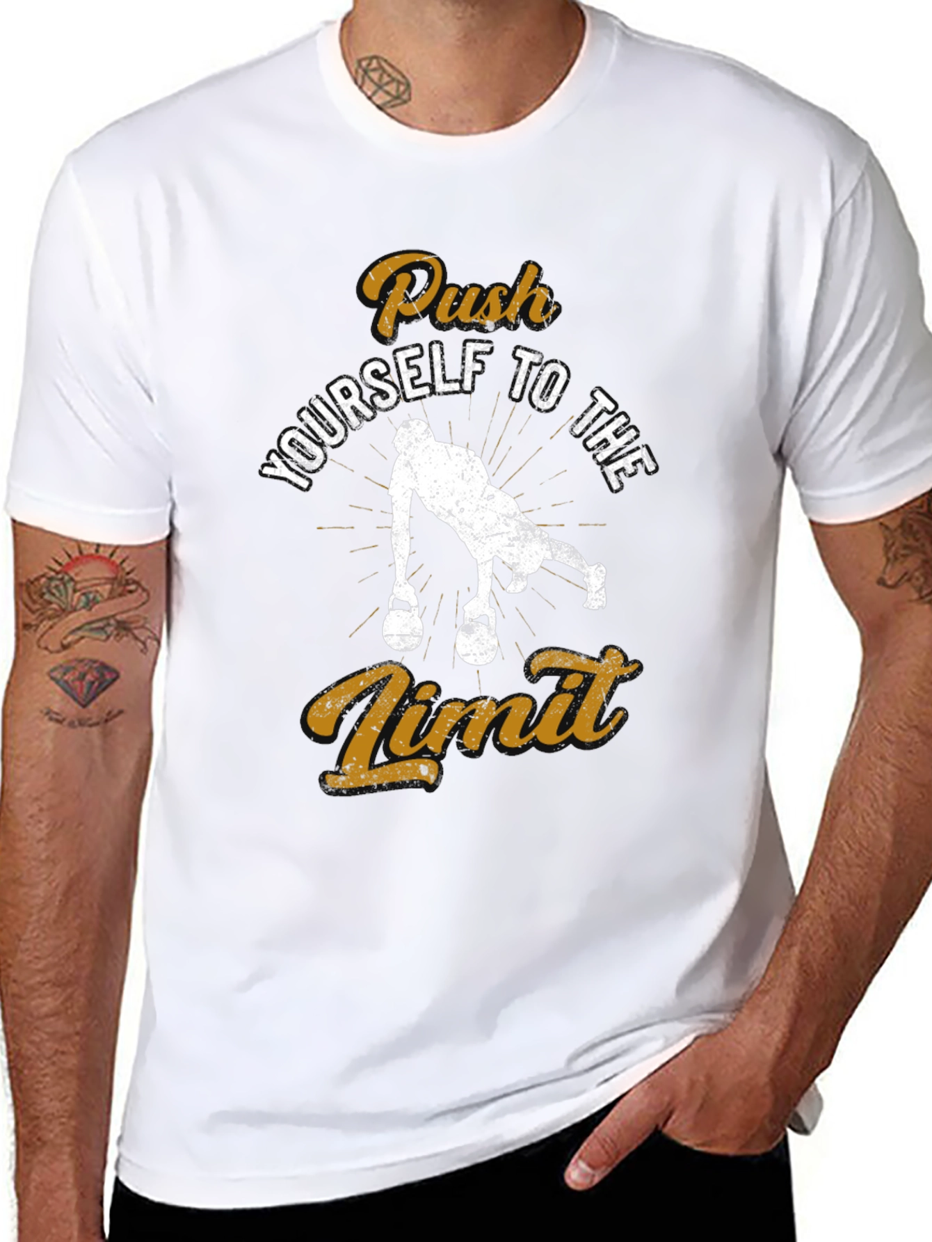 Push Yourself T-Shirt - Workout Motivation