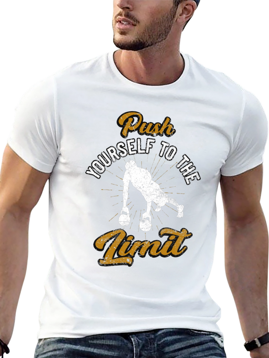 Push Yourself T-Shirt - Workout Motivation