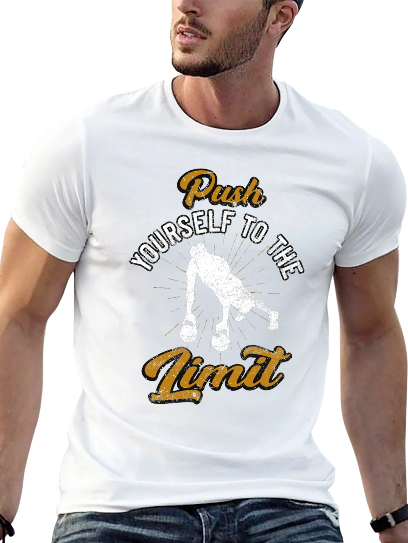 Push Yourself T-Shirt - Workout Motivation