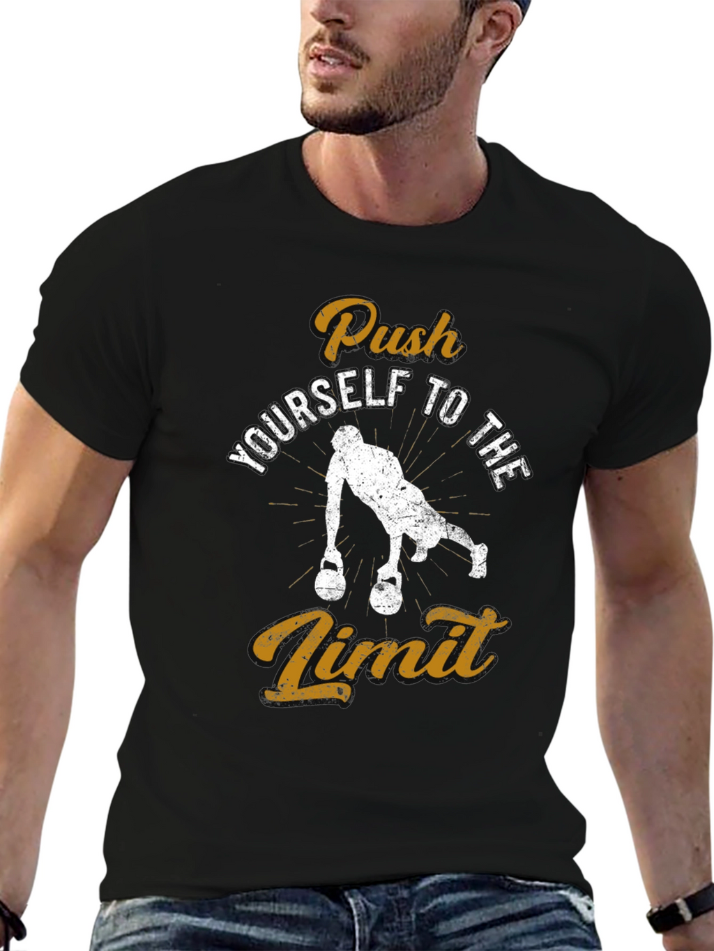 Push Yourself T-Shirt - Workout Motivation