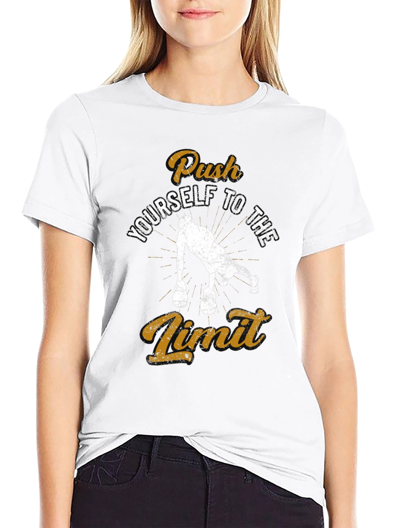 Push Yourself T-Shirt - Workout Motivation