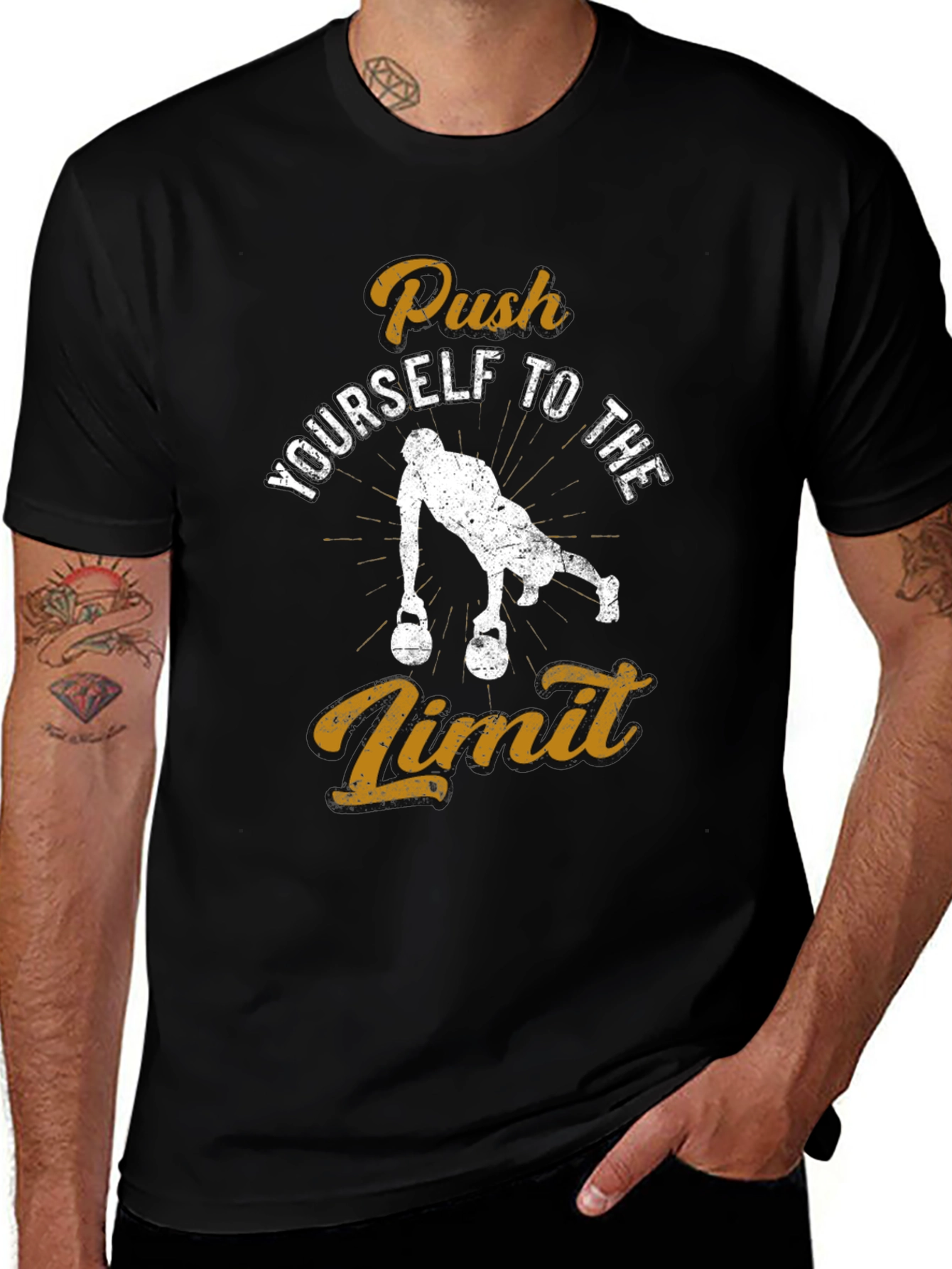 Push Yourself T-Shirt - Workout Motivation