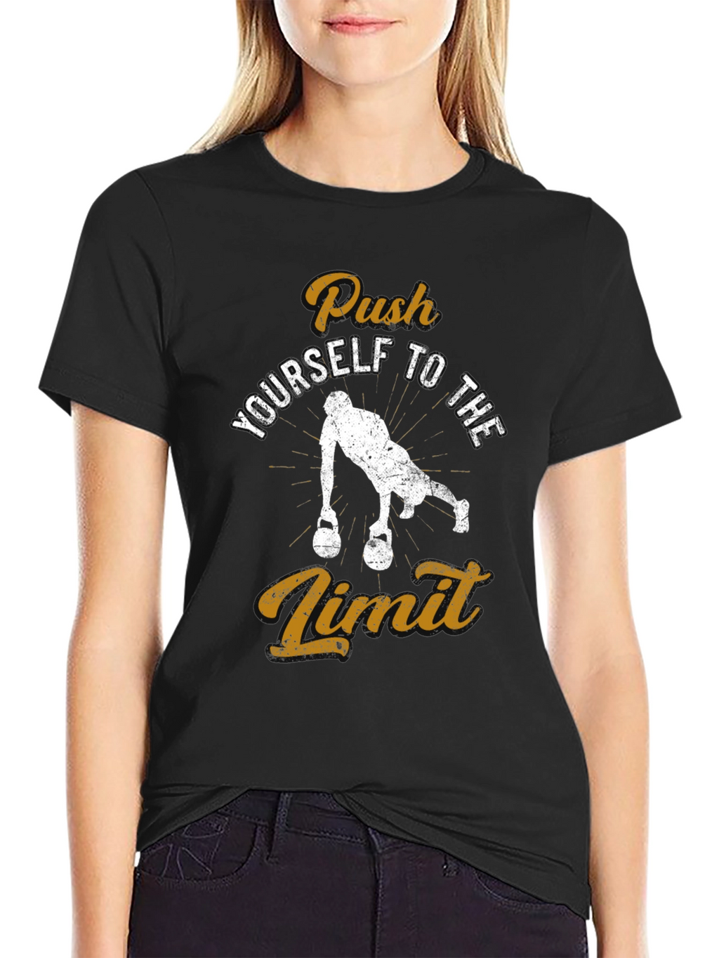 Push Yourself T-Shirt - Workout Motivation