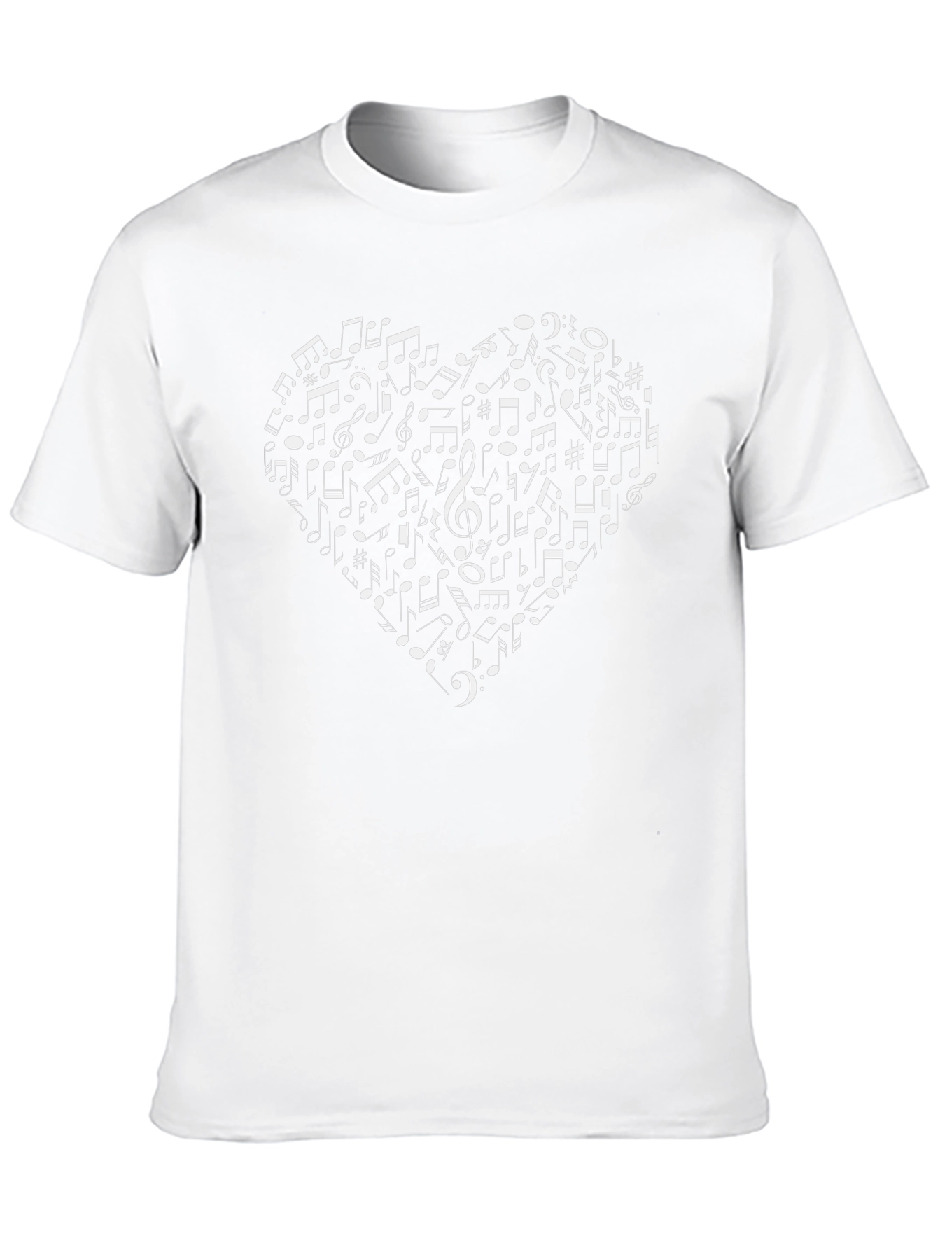 Musical Heart Graphic Tee - Black