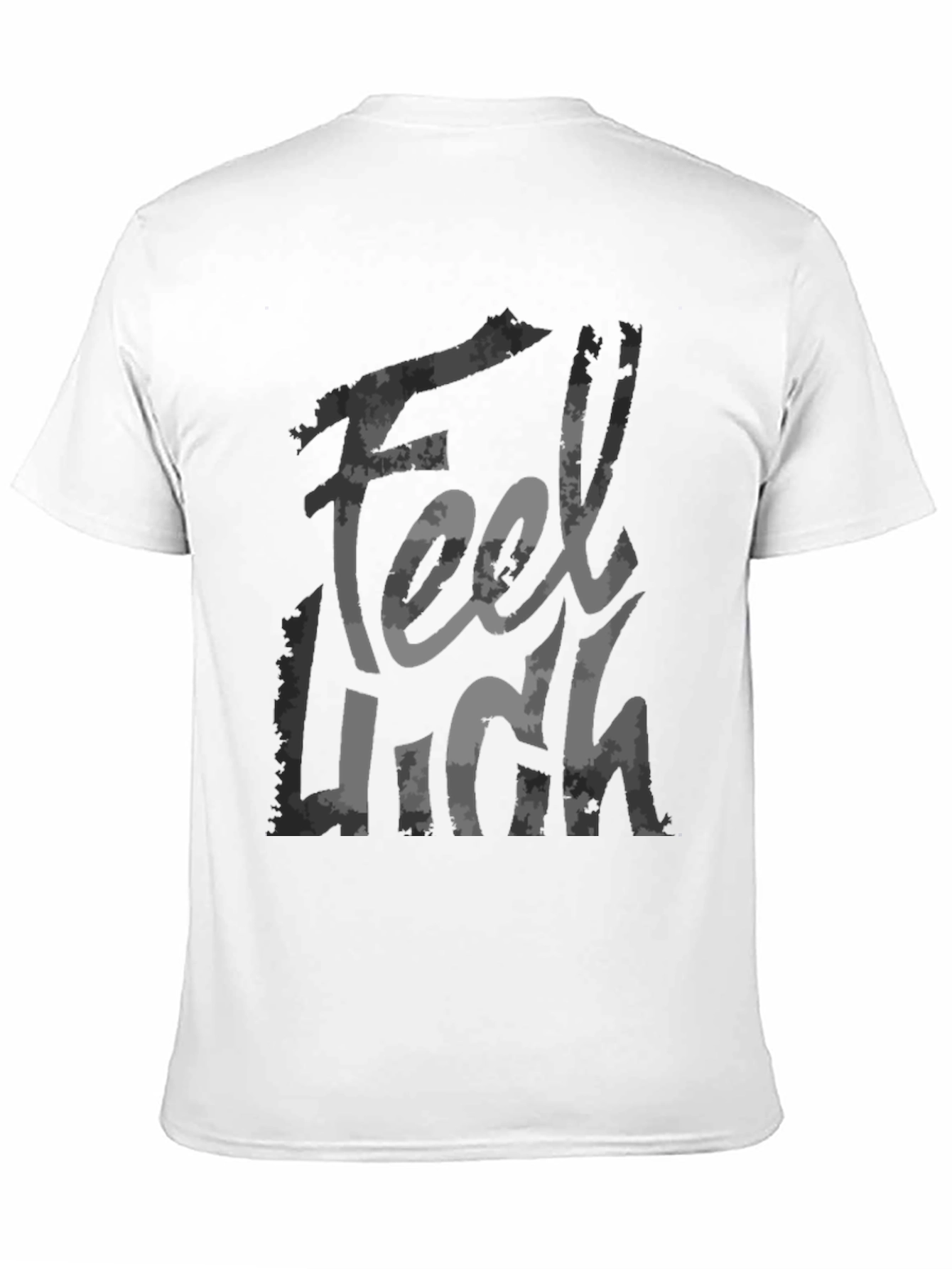 Feel High Graphic Print Black T-Shirt